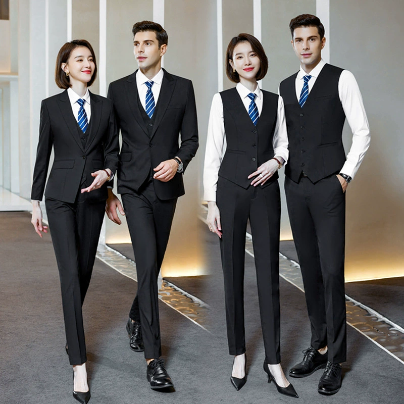 Высококачественный костюм Женский темпераментный студент колледжа Новое официальное платье Весеннее и осеннее Деловое платье менеджера Рабочая одежда для администратора отеля