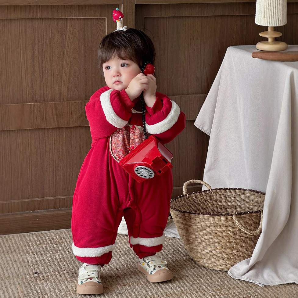 Ropa de algodón de estilo chino para bebés y niños pequeños