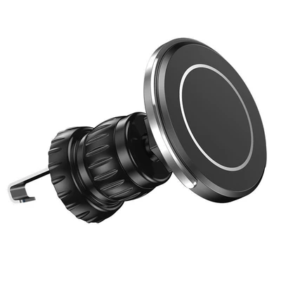 New car magnetic suction bracket car supplies air outlet strong magnetic anti-shake mobile phone accessories cross-border (Car phone holder) - black-short-hook