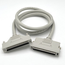 注塑式MDR 100P 鱼钩型 连接线  公对公 1.5米 SCSI HPCN 100P线