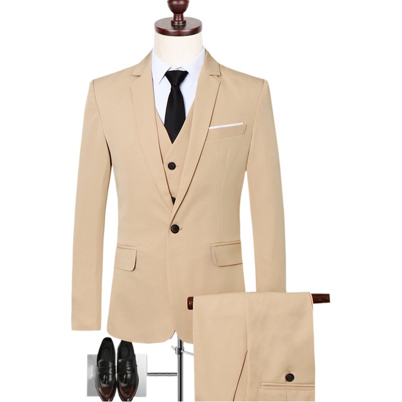 Traje traje de los hombres slim fit negocios casual profesional vestido formal novio mejor hombre vestido de boda para el trabajo de los hombres traje pequeño