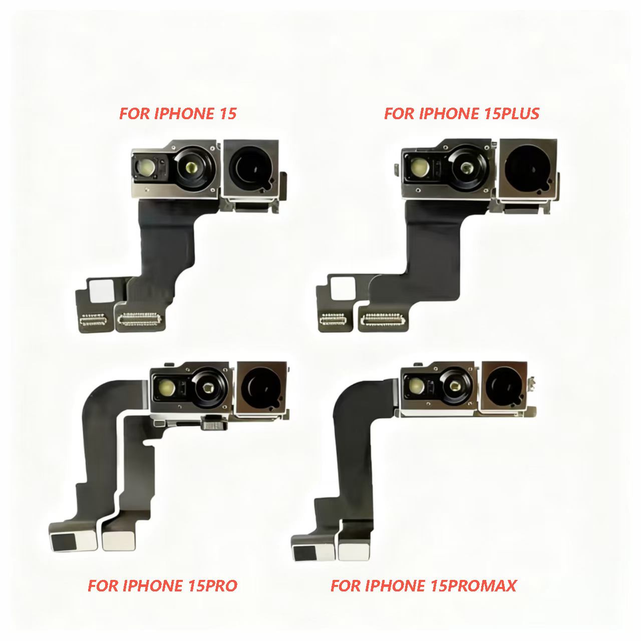 Para iPhone 13 14 15 16 plus pro promax Cámara frontal Cámara pequeña