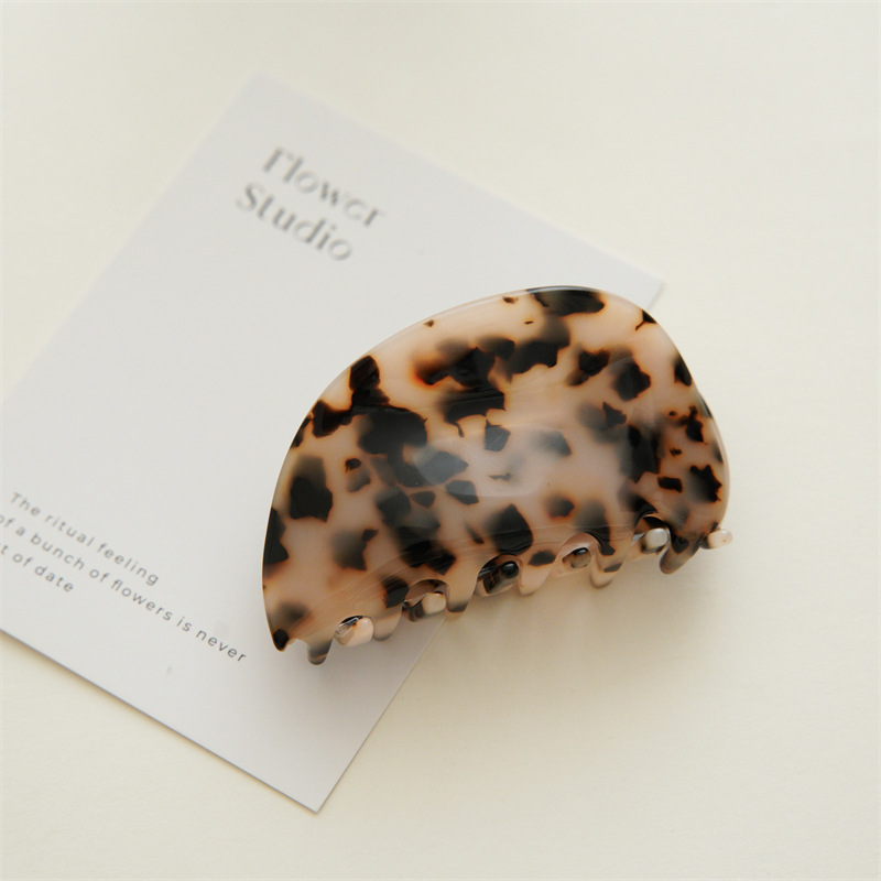 Women's Gender Polishing Design Women's Modern Style Classic Style Lattice Acetic Acid Sheets Polishing Hair Claws