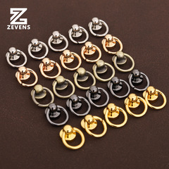 Monk head with ring, pure brass rotating monk head pacifier nail, mobile phone case and leather accessories manufacturer wholesale