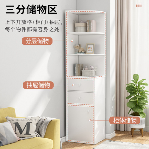 Corner cabinet corner storage cabinet home living room corner triangle cabinet bedroom corner corner side cabinet wall storage cabinet