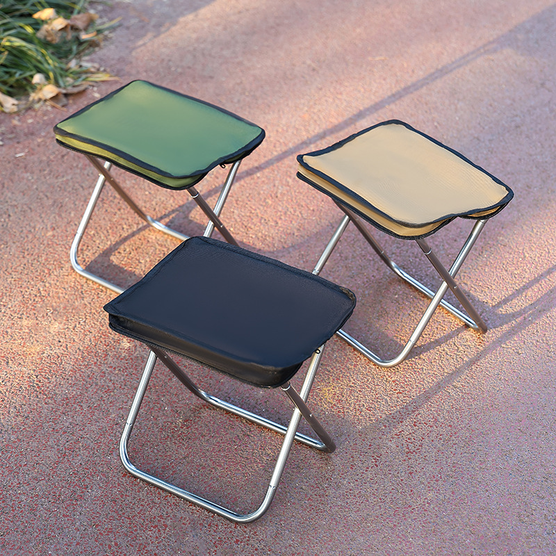 Outdoor Handbag Folding Stool Portable Folding Chair Camping Equipment Pencil Bag Stool Mini Little Mazar Fishing Stool