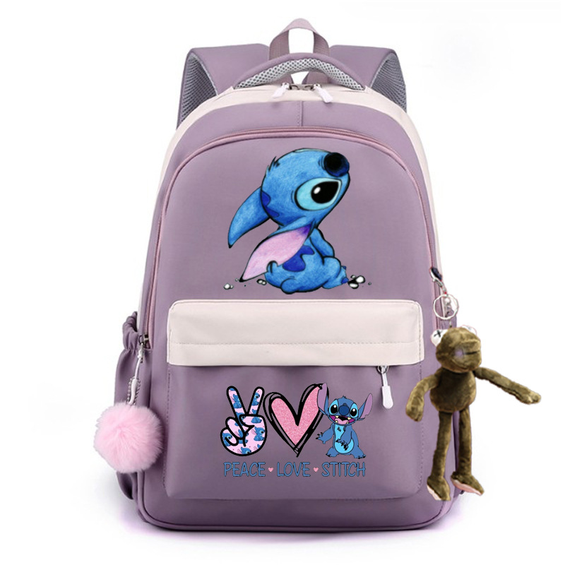 2024 encantador patrón de dibujos animados Stevie / Boy mochila escolar mochila de moda casual para hombres y mujeres