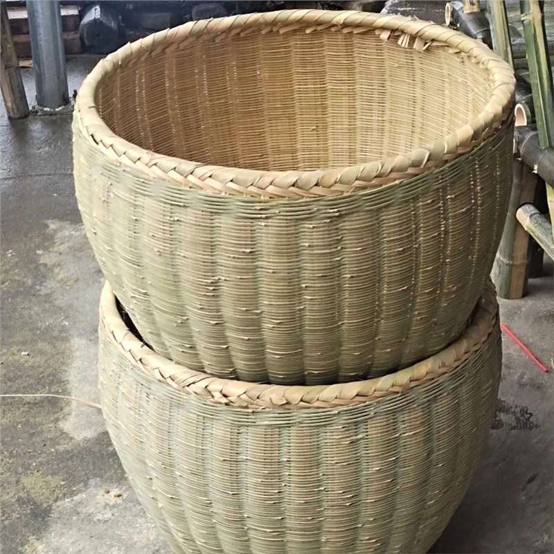 大竹筐特大号手工竹编大号箩筐竹编制品淘米箩篼粮食竹筐收纳篓