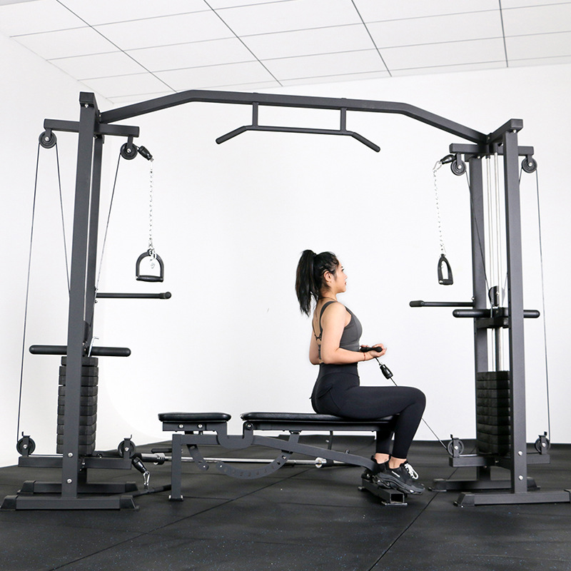 Entrenador integral de pórtico de pájaro grande gimnasio conjunto multifuncional combinación de equipos de gran fuerza de brazos cruzados