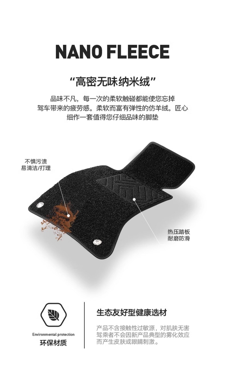 Full-coverage car floor mats, 2025 new model, starry sky carpet floor mats, threshold covers, wire loop carpet, top layer car mats