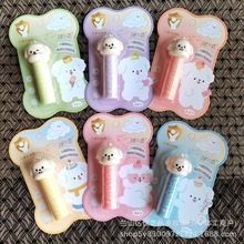 2025冰之恋唇膏卡通儿童润唇膏胡萝卜唇膏滋润保湿无色宝宝护唇膏