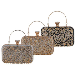 2023跨境新款宴會手拿包歐美女士手提包鑲鑽晚宴包百搭禮服晚裝包