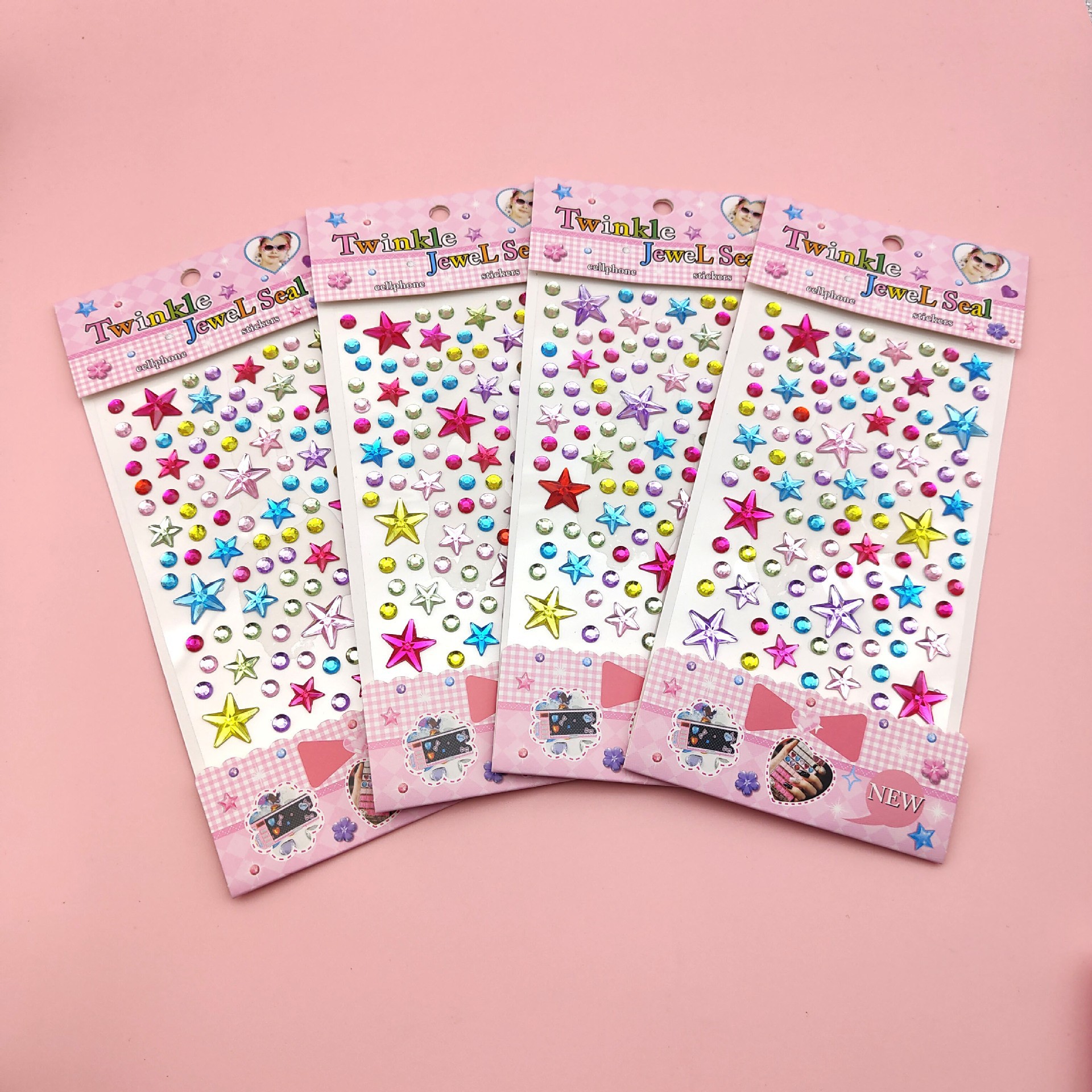 중형 카드 컬러 별 모양의 아기 호흡 10*22.5CM