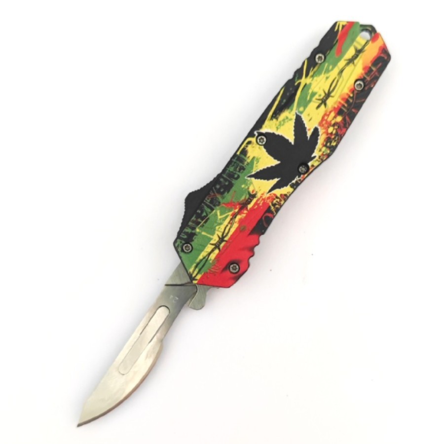 微技术otf迷你锌铝合金柄裁纸美工刀快递开箱介刀多功能工具小刀