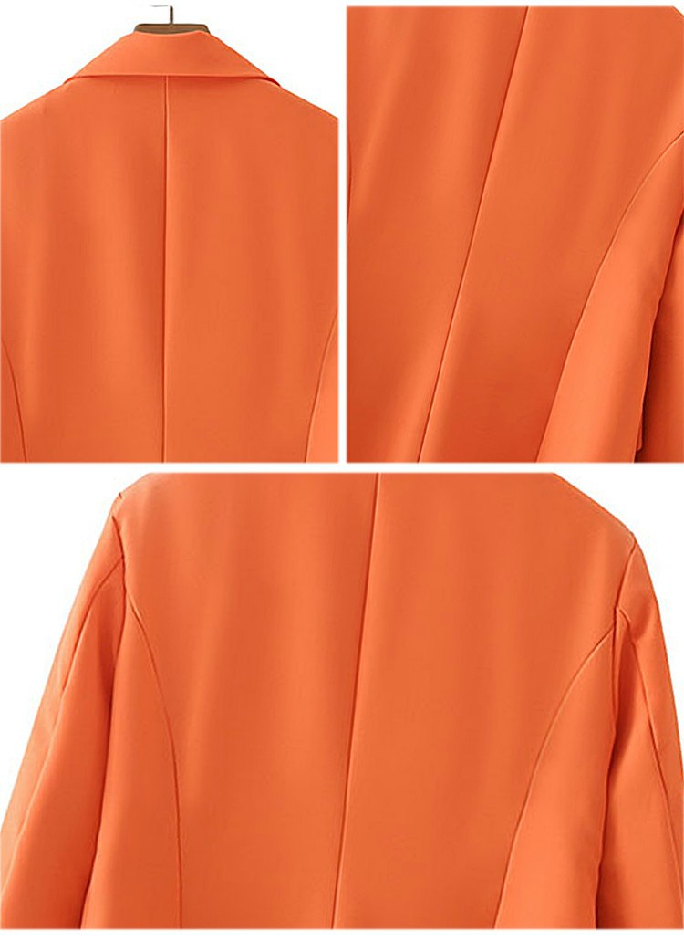 Women's Solid Color Long Trench Coat Image 6