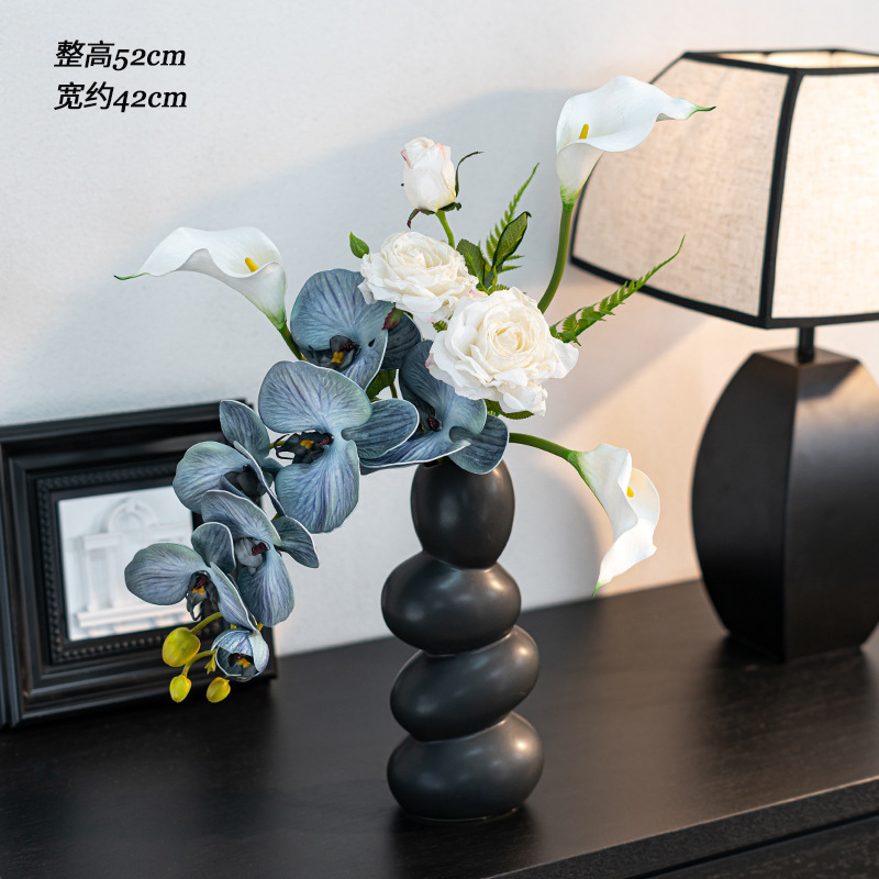 メーカー卸売デザイン胡蝶蘭造花花束リビングルームの装飾品造花装飾花テーブルフラワーアレンジメント|undefined