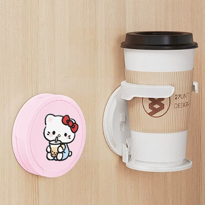 Water Kettle Cup Holder Storage Rack — Car cup holder/beverage holder - pink-milk-tea-kt