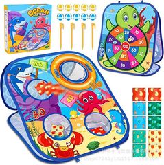 2 in 90% off スタック投げ土嚢ボードセット屋外おもちゃ親子インタラクティブスポーツおもちゃクロスボーダー子供用ターゲット