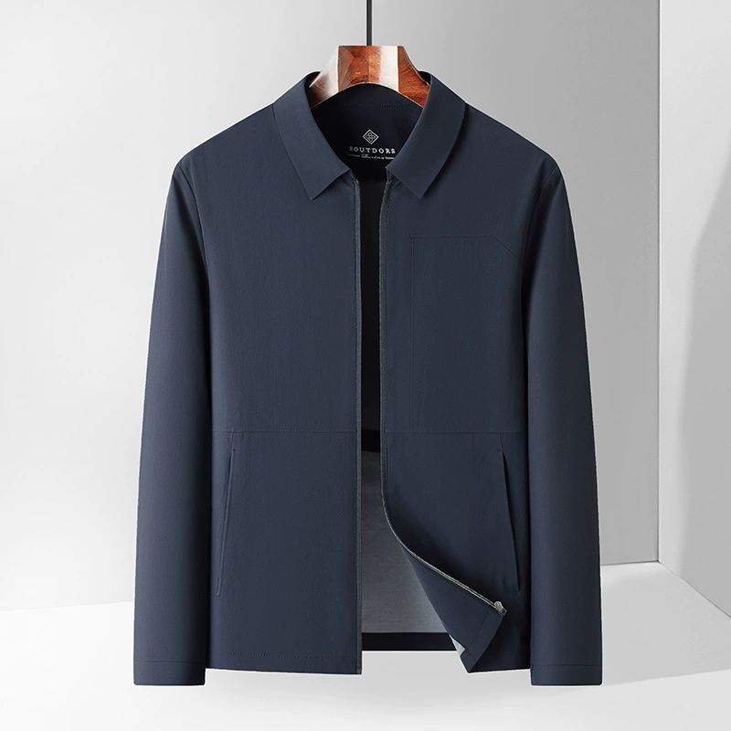 Men's short thin autumn jacket for leisure