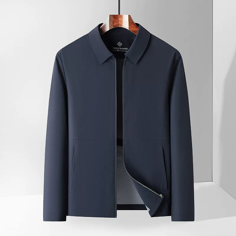 Men's short thin autumn jacket for leisure