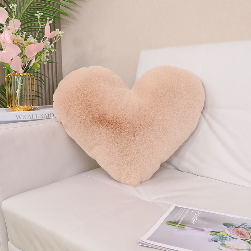 almohada de conejo en forma de corazón comercio exterior transfronterizo inswind hogar sofá cojín de cintura almohada de coche pareja almohada de matrimonio