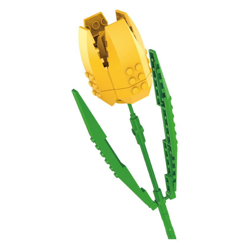 Bloques de construcción Jiaqi compatibles con bloques de construcción Lego bloques de construcción flor ramo flor bonsai Rosa adornos ensamblados regalo de Navidad