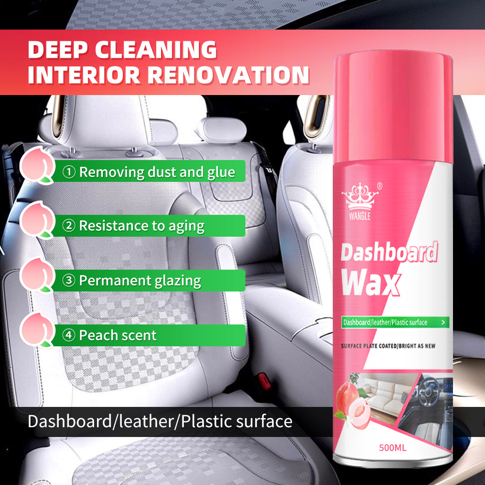 English dashboard wax, car instrument leather renovation and polishing agent, plastic furniture maintenance and cleaning care wax, tire wax
