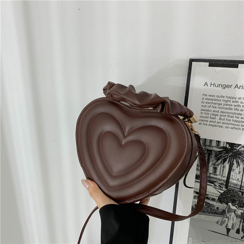 Retro summer small bag for women  new fashion trend casual shoulder bag Internet celebrity texture cross-body love bag