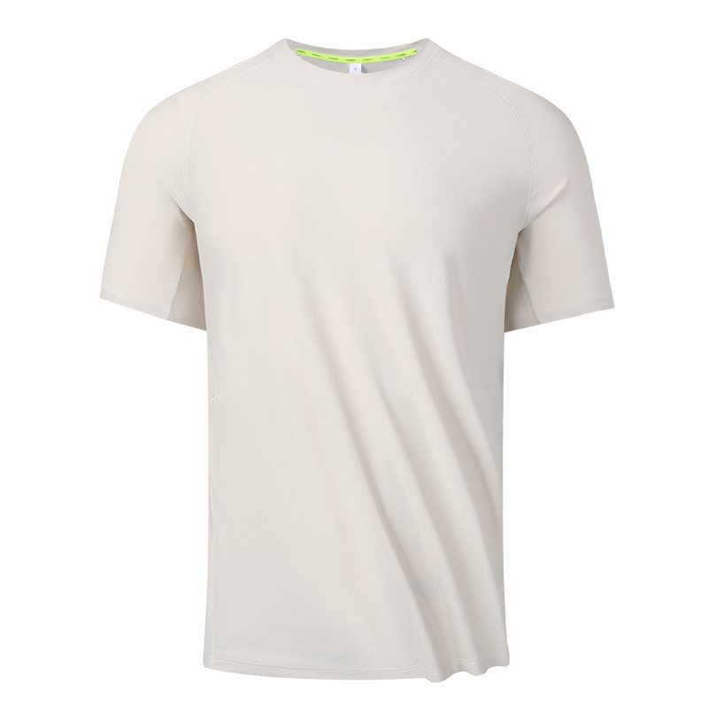 Cooling and breathable short-sleeved T-shirt for men, loose fit, casual sportswear, 5A antibacterial, quick-drying.