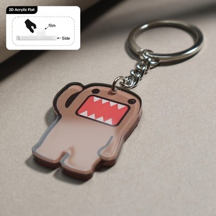 Cross-Border New 2D Acrylic Couple Pendant Car Interior Car Hanging Backpack Keychain Decoration