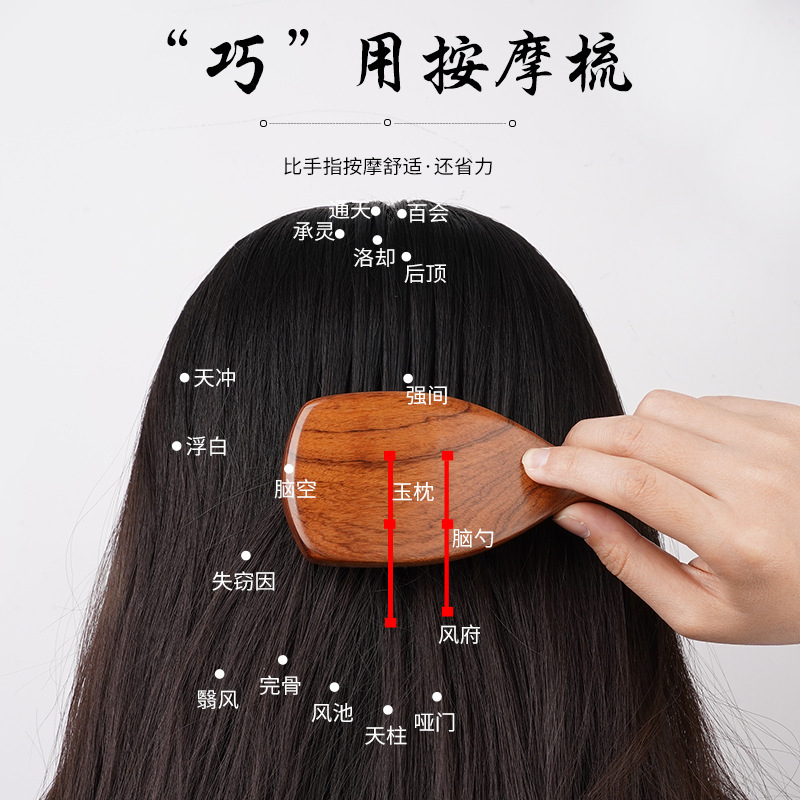 メーカーの現物卸売り頭皮経絡マッサージ櫛のふわふわした髪の女性の美容櫛は女子学生の祝日のプレゼントを送ります。|undefined