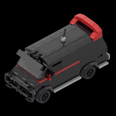 MOC A-Team車両特捜隊自動車玩具模型警察部門建築セット玩具プレゼント
