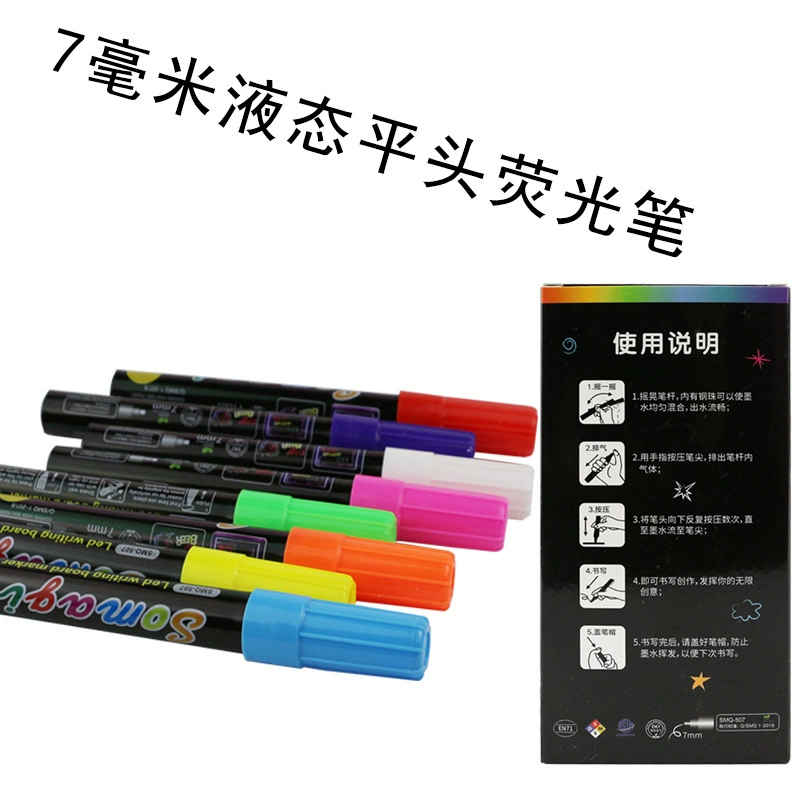 Литой Blackboard Light Board Lights Board Blocker Line Water -soluble Platform LED LED Color Painting Writing