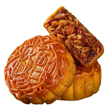 皇冠世家广式火腿五仁月饼中秋节送礼盒装散装大伍仁月饼批发团购