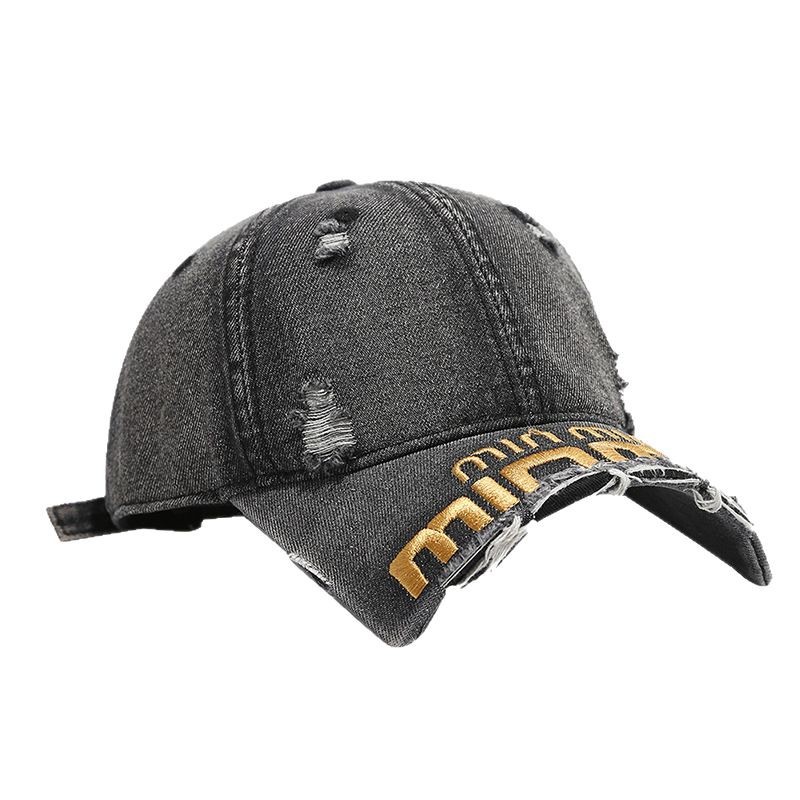 Sombrero de lengua de pato para mujeres 2025 nueva moda personalidad agujero de moda gorro corto gorro de béisbol sombrero de moda de primavera para hombres Top suave