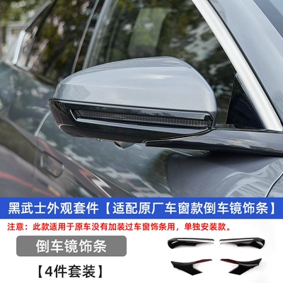 Automobile anti-insect net: Modified Appearance Blackening Decorative Sticker - han-black-kit-adapted-to-original-car-window-rearview-mirror-trim