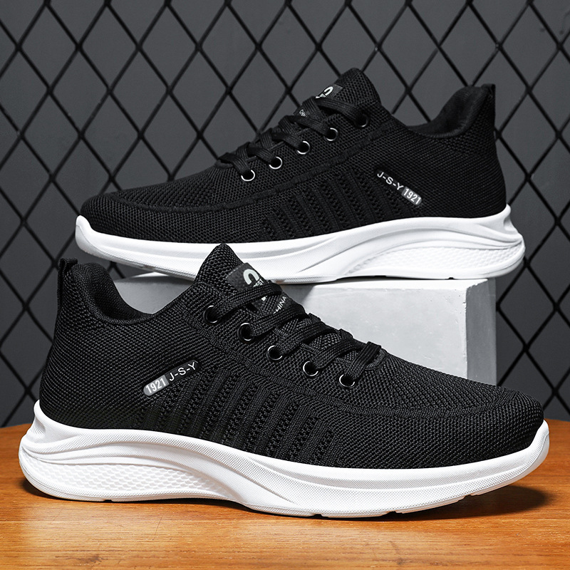 Shoes men's 2024 autumn new fly woven mesh breathable shoes foreign trade wholesale soft bottom comfortable casual shoes men's shoes Shoes men's 2024 autumn new fly woven mesh breathable shoes foreign trade wholesale soft bottom comfortable casual shoes men's shoes