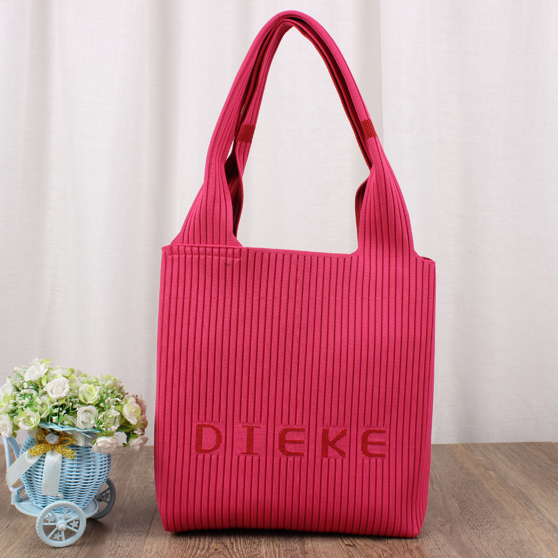 Nicho de moda multicolor de las mujeres bolso de hombro simple bolso de la moda de las mujeres