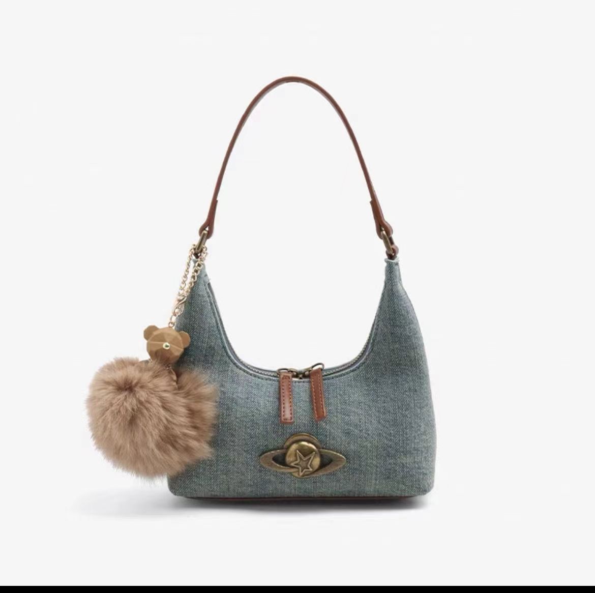 Women's Denim Shoulder Bag For Women Stylish Handbag Uk_voghion.com