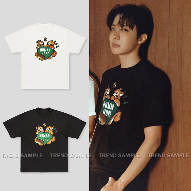 Bts Jungkook Human Hope Same Style Short-Sleeved T-Shirt for Men and Women Loose Round Neck Short-Sleeved Tops