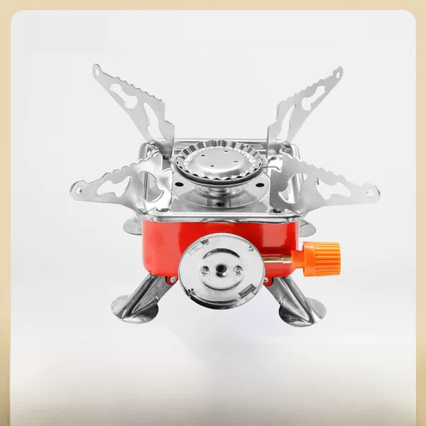 Cross-Border Outdoor Mini Small Square Stove Gas Stove Portable Folding Cassette Stove Camping Stove Factory Wholesale