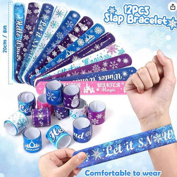 Strict selection of new Amazon Christmas snap ring wrist strap ice and snow Christmas clap bracelet clap ring 12