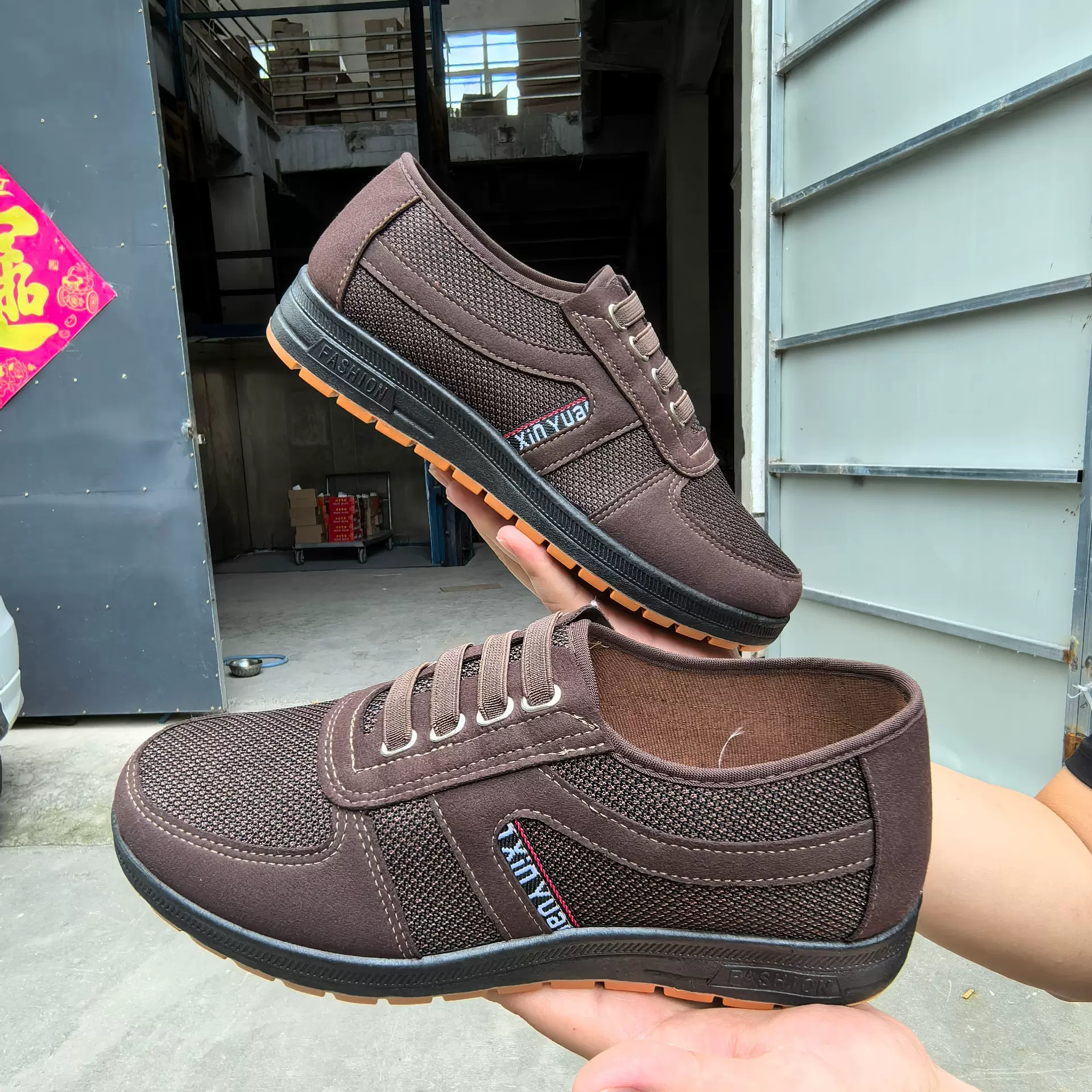 春秋新款老北京布鞋低帮软底休闲鞋防滑男式一脚蹬中老年爸爸男鞋