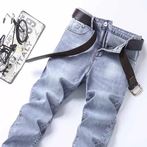 Spring and Autumn New Men's Korean Style Trendy Elastic Tapered Straight Leg Casual Long Pants Sporty Splicing Mini Pants