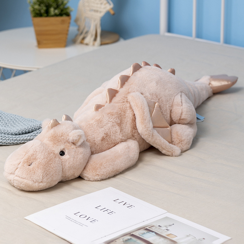Nuevo estilo acostado pequeño Dragón Volador de peluche de juguete cama puede clip piernas dormir dinosaurio muñeca suave muñeca Linda regalo de los niños