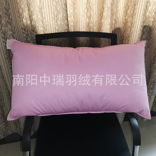 Home Comfortable Down Feather Pillow Breathable Slow Rebound Sleep Pillow to Relieve Cervical Pressure Goose Feather Pillow