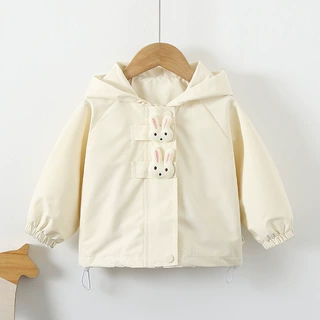 2024新款秋季童装小童春秋卡通连帽外套男女宝宝户外运动休闲上衣