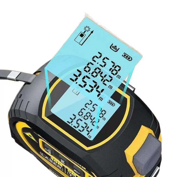 High -precision laser roller infrared ranging metering metering meter thread three -in -one electronic rolltime laser measuring ruler