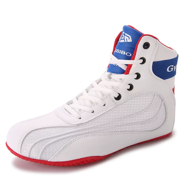 New Adult Training Boxing Shoes for Fighting and Combat, Men's and Women's Sports Weightlifting Wrestling Shoes, Wear-Resistant, Breathable, Non-Slip Sports Shoes