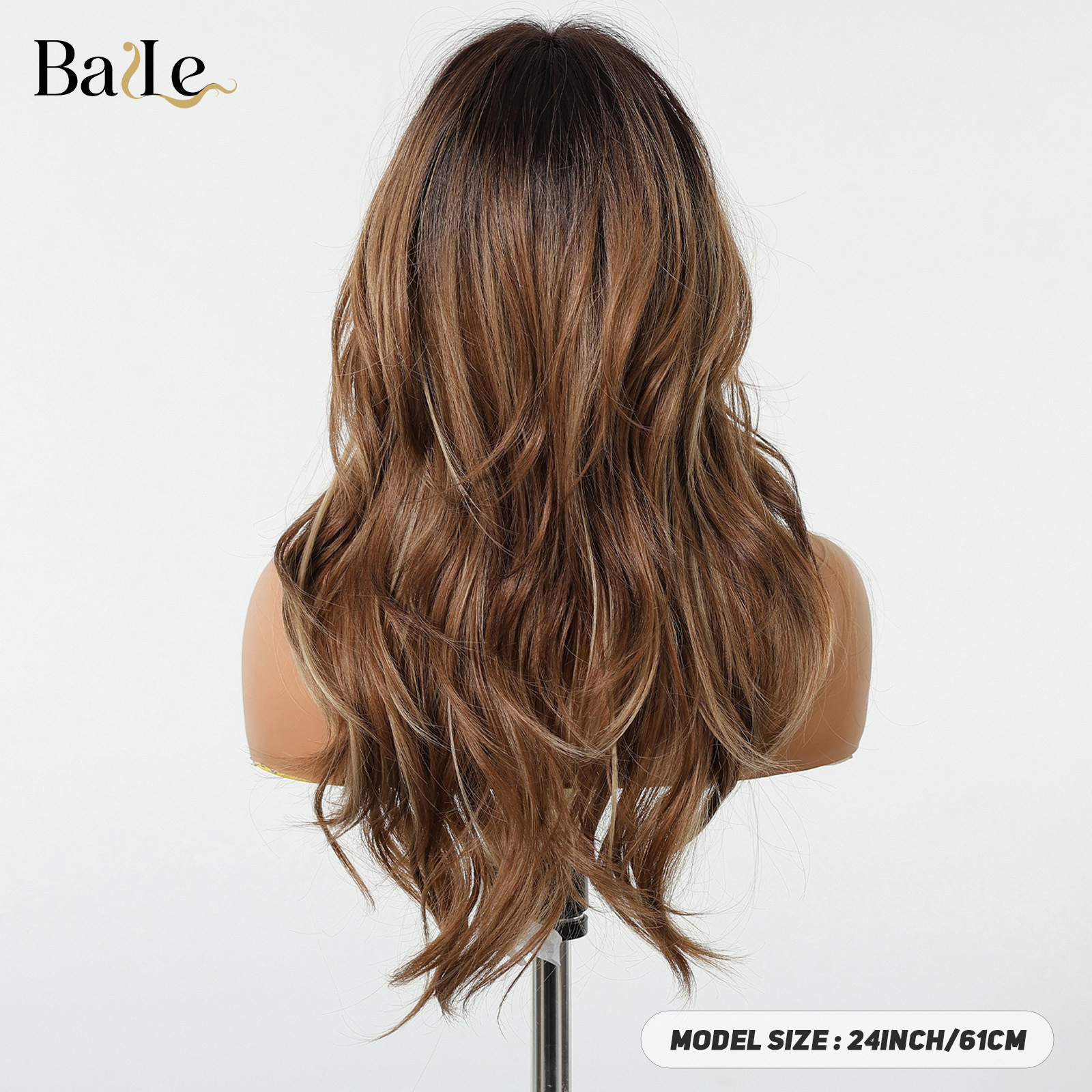 Explosiones transfronterizas de estilo europeo y americano, capas doradas perezosas, cabello largo medio, modificación de la cara, pelucas de seda de alta temperatura, modelado